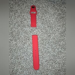 Red Silicone Smartwatch Band
